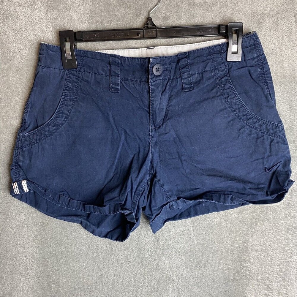 Nike Womens 4 Blue Chino Shorts